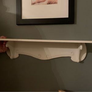 Decorative cream colored shelf